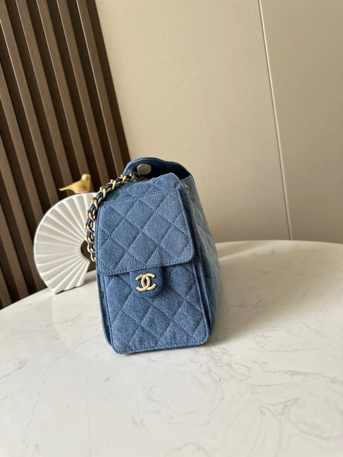 Chanel Blue Quilted Leather Hobo Bag product photo from LabelPicks