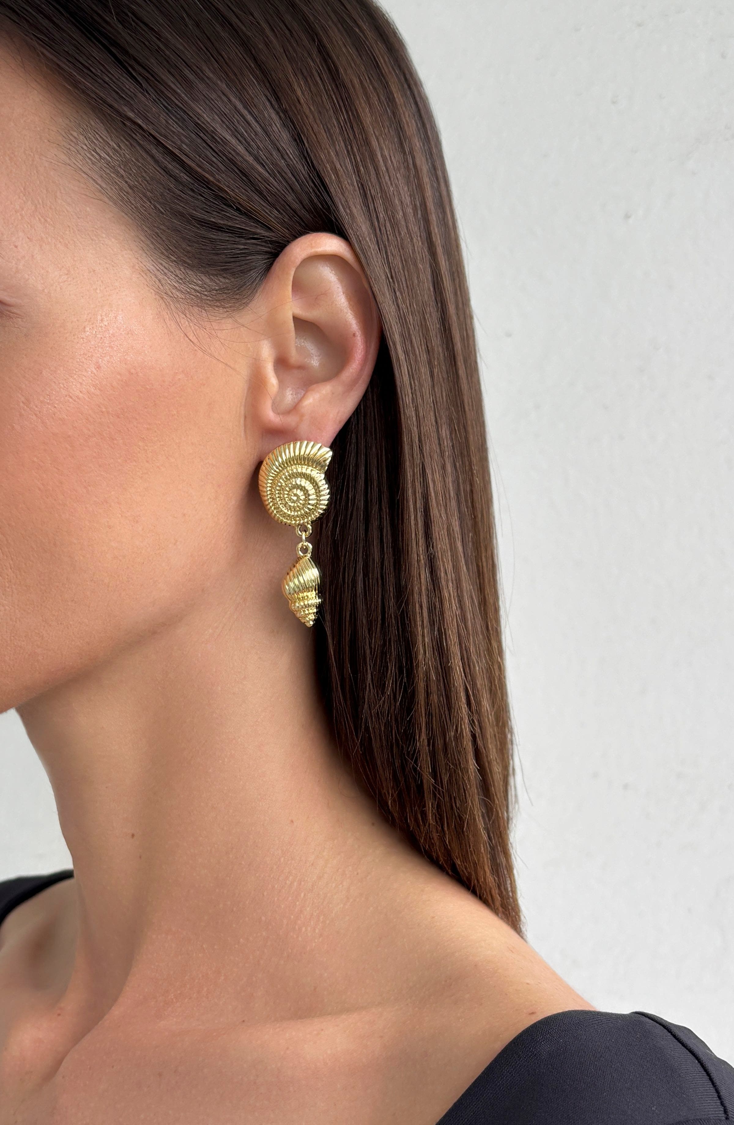 Adornia Shell Drop Earrings