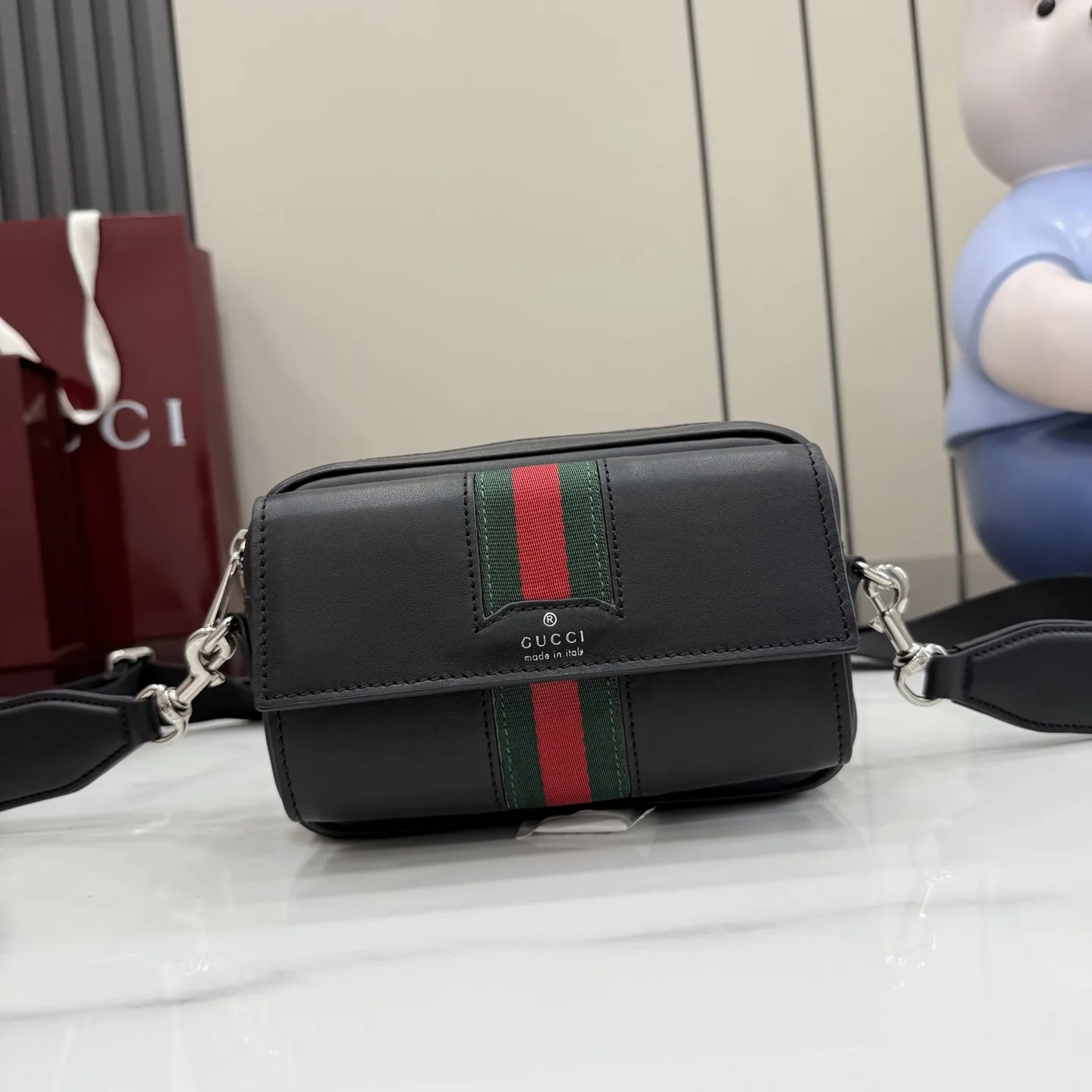 Gucci Black Quilted Leather Crossbody Bag product photo from LabelPicks