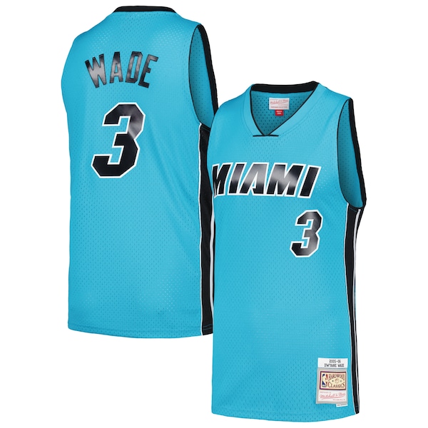 Dwyane Wade Miami Heat Hardwood Classics 2005/06 Tropical Swingman Jersey - Blue