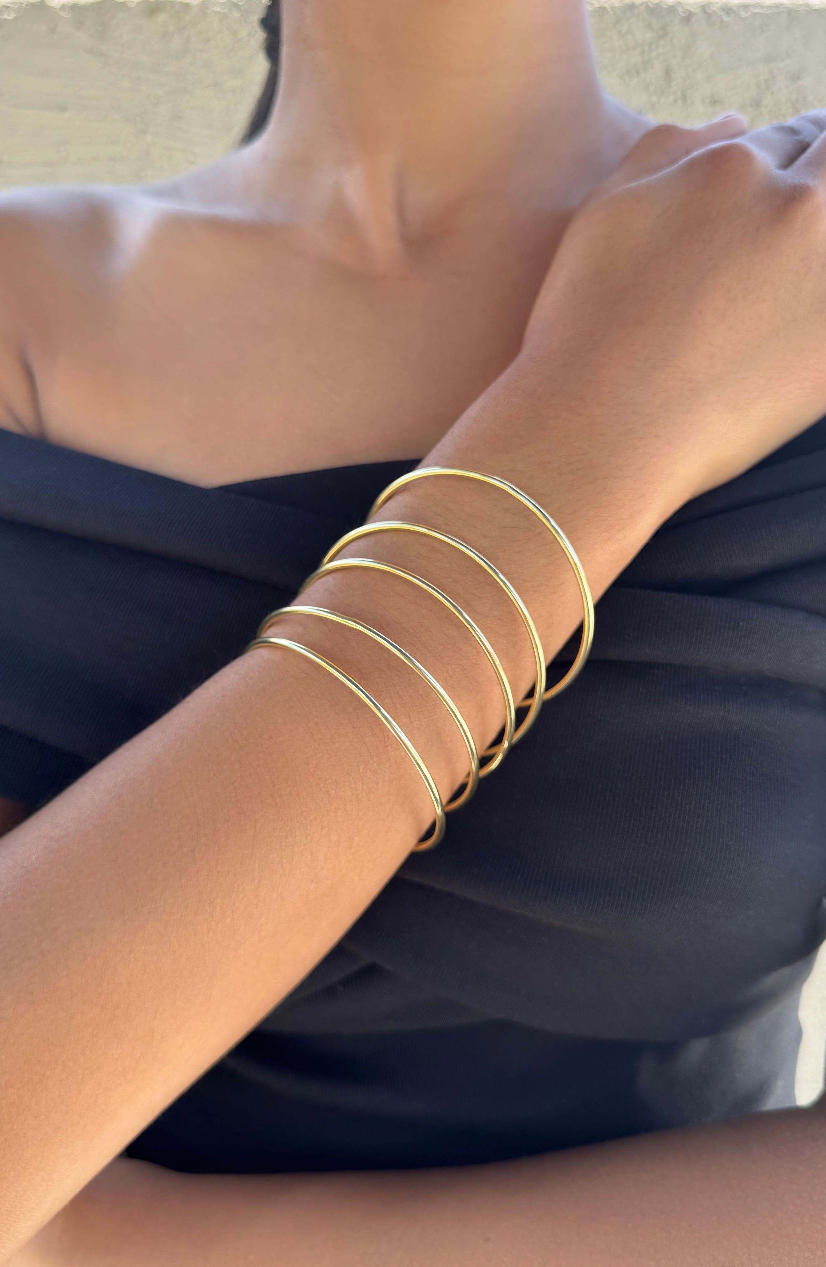 Adornia Set of 5 Bangle Bracelets