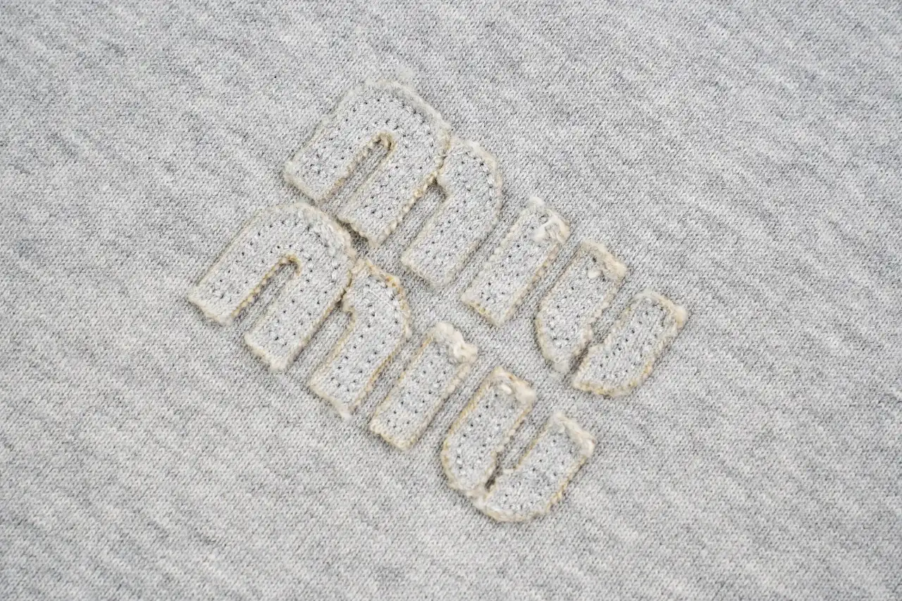 Miu Miu Heather Grey Cropped Hoodie product photo from LabelPicks