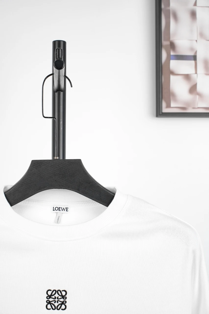 LOEWE White Ribbed Anagram Long Sleeve Top product photo from LabelPicks