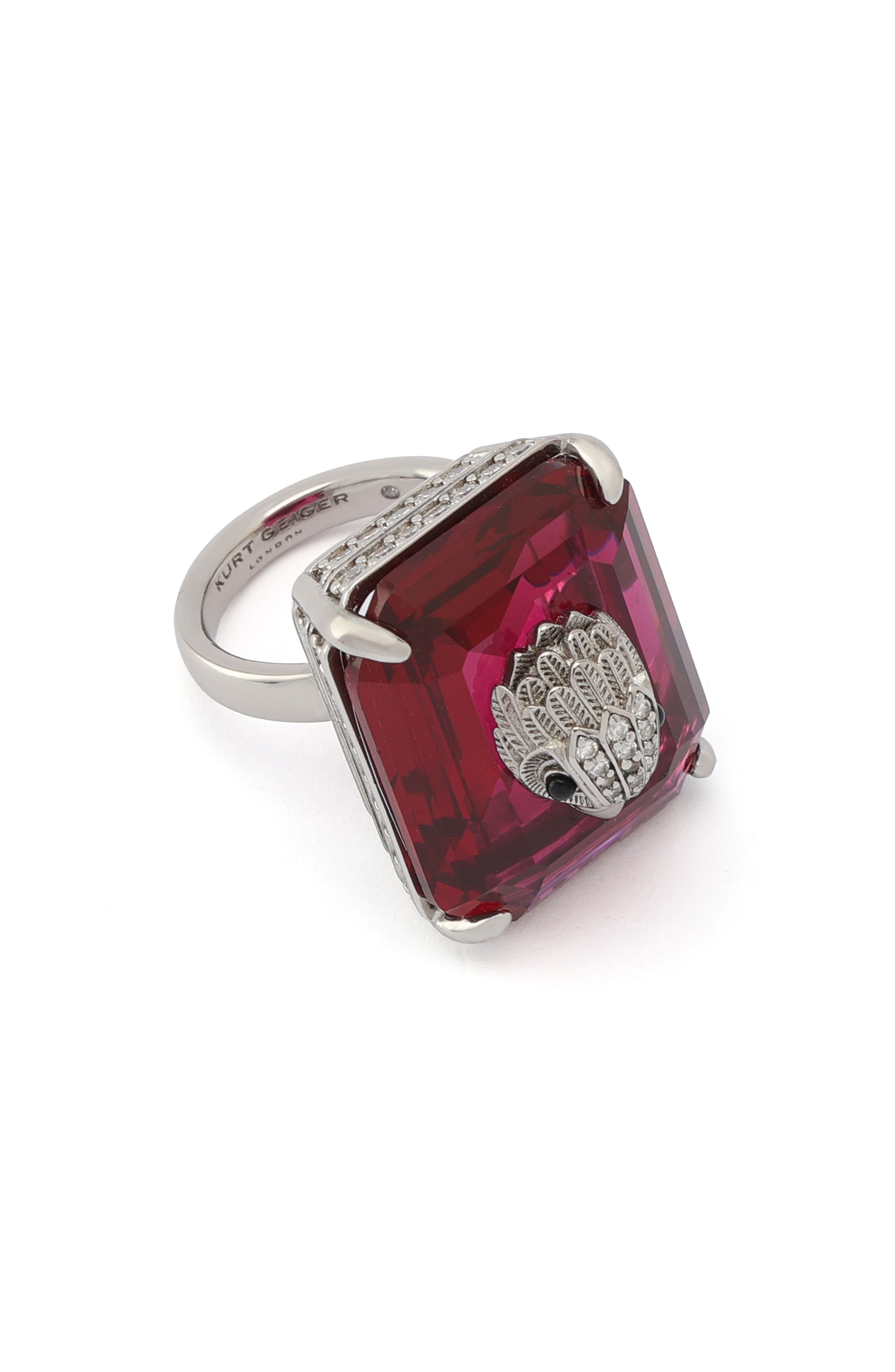Kurt Geiger London Crystal Cocktail Ring