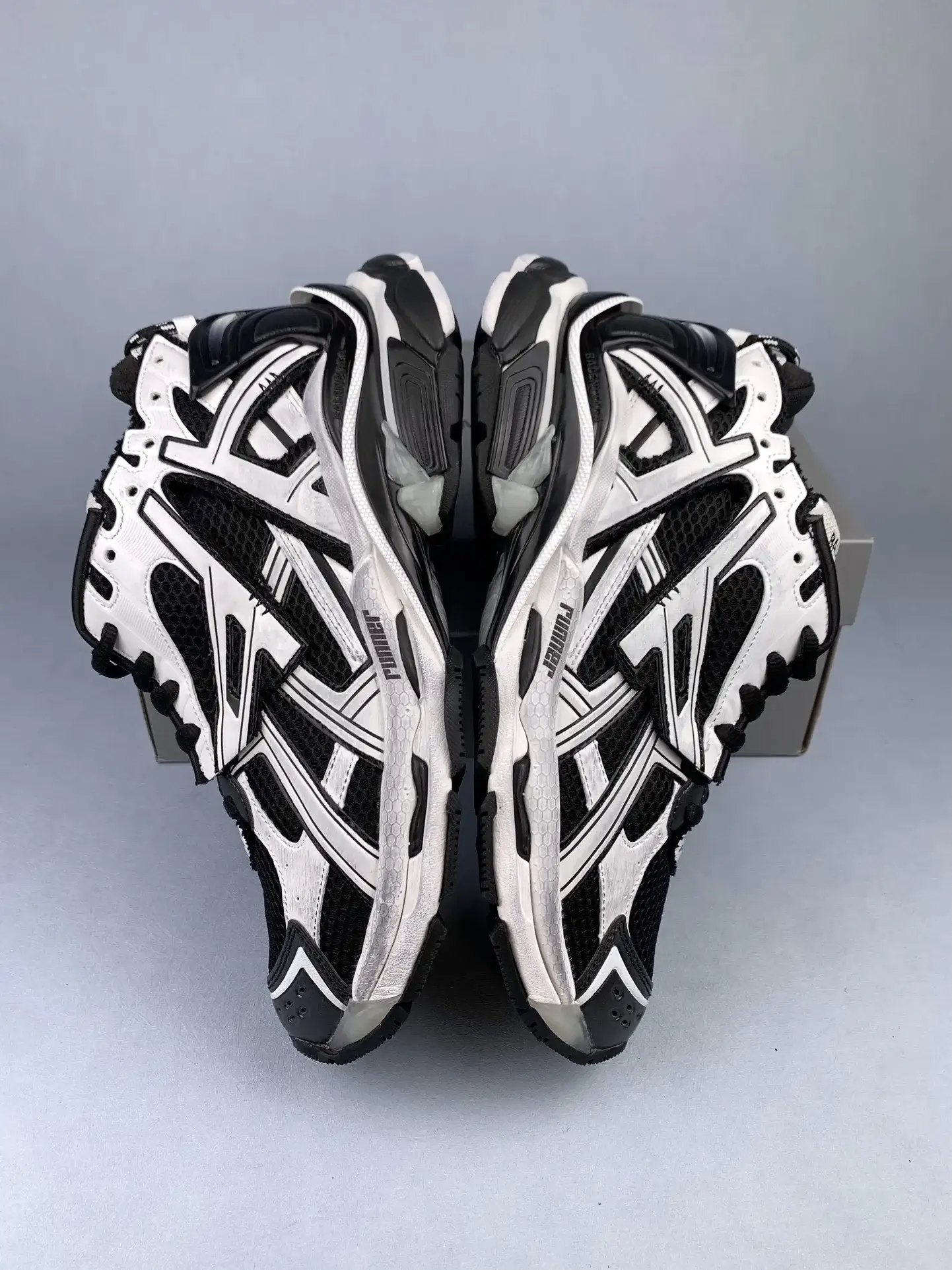 Balenciaga Runner Sneaker in White/Black product photo from LabelPicks