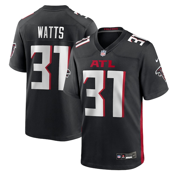 Xavier Watts Atlanta Falcons Nike Team Game Jersey -  Black