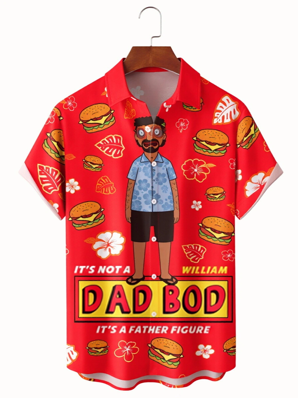 Men's printed shirts Funny Pattern  Holiday Hawaiian Shirt