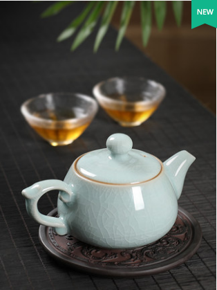 Longquan teapot single pot pure handmade celadon teapot household ceramic Kung Fu Tea Set