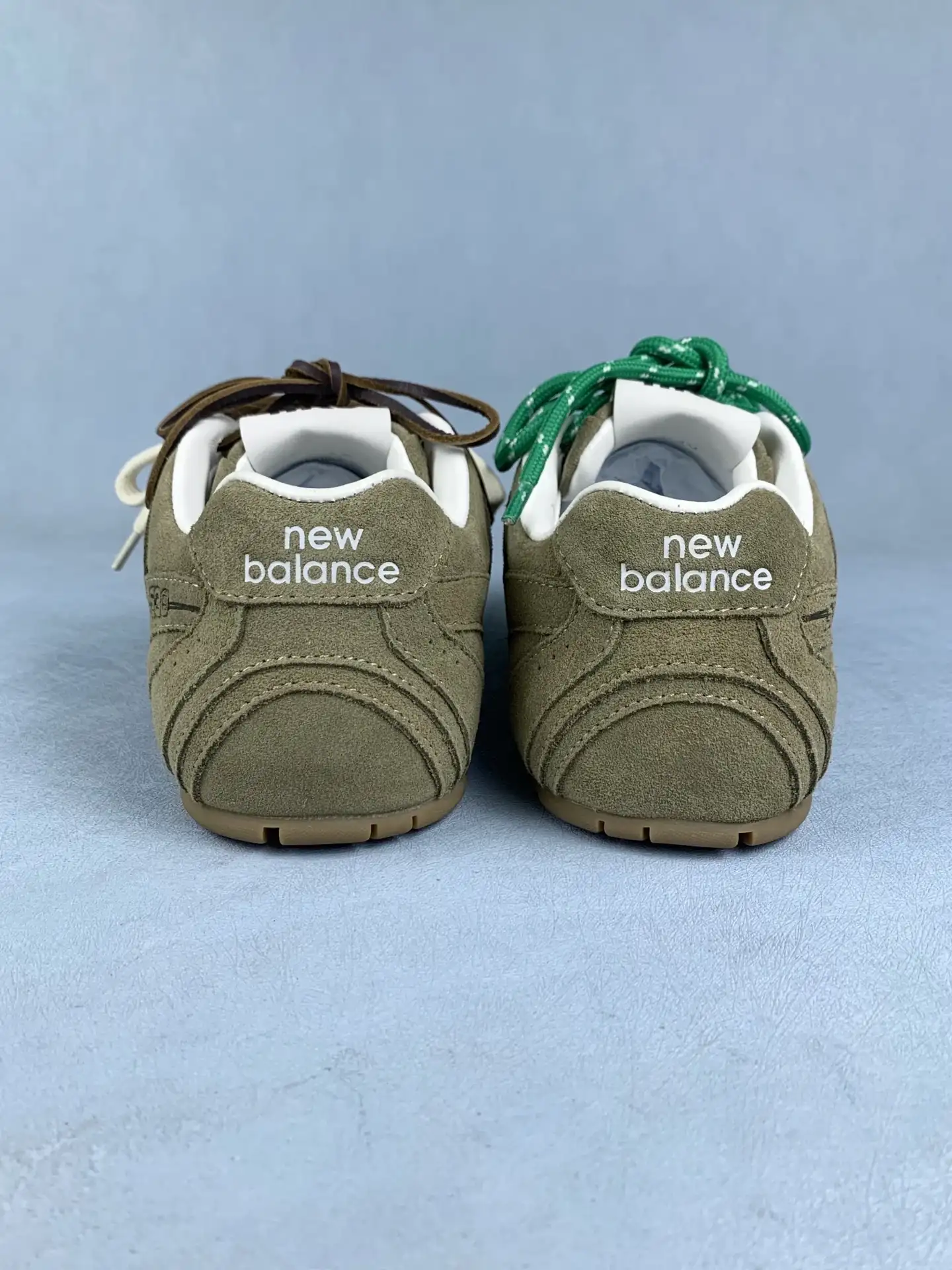 New Balance X Miu Miu 530 SL suede and mesh sneakers product photo from LabelPicks