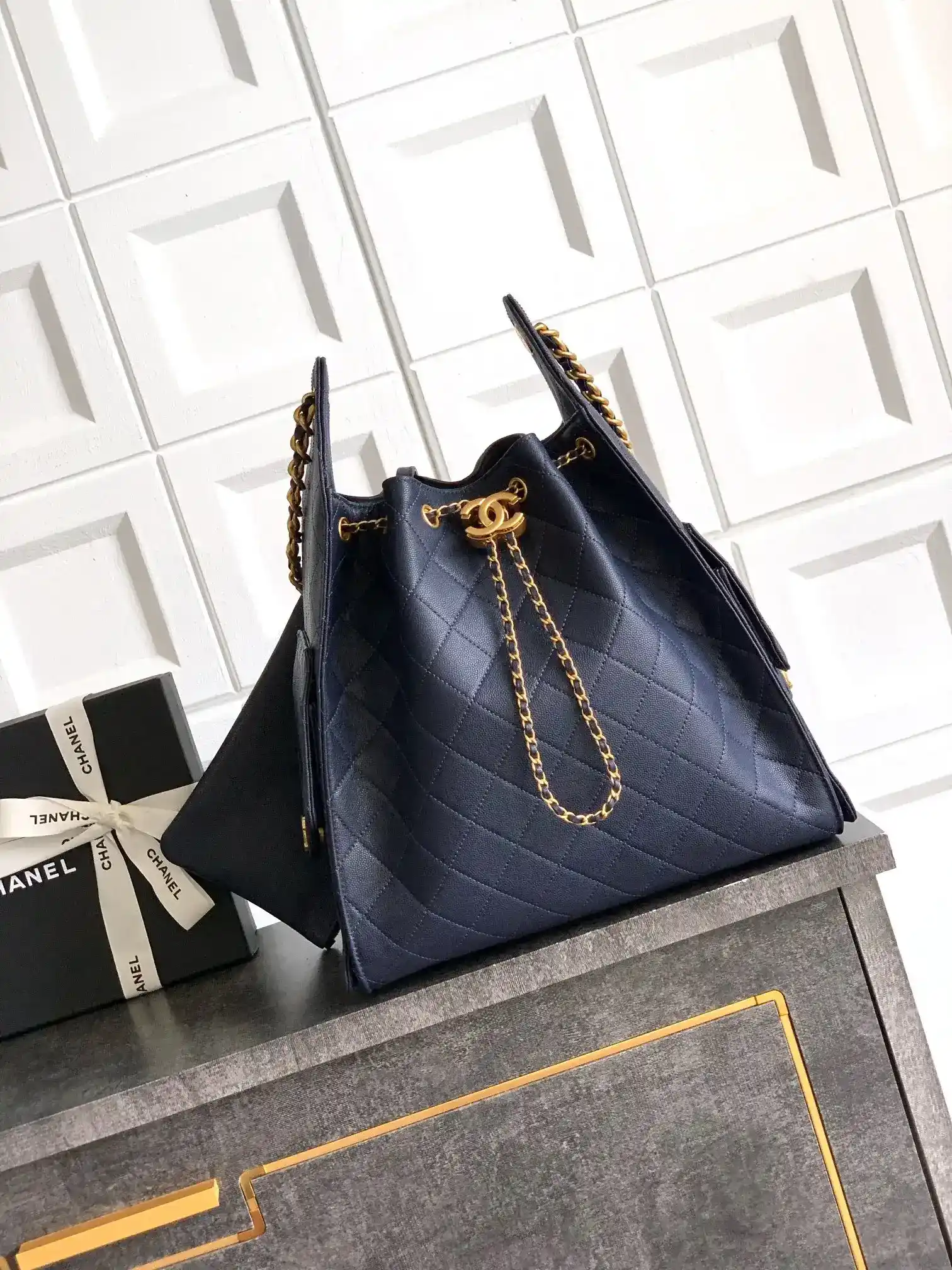 Chanel Navy Hobo Bag product photo from LabelPicks