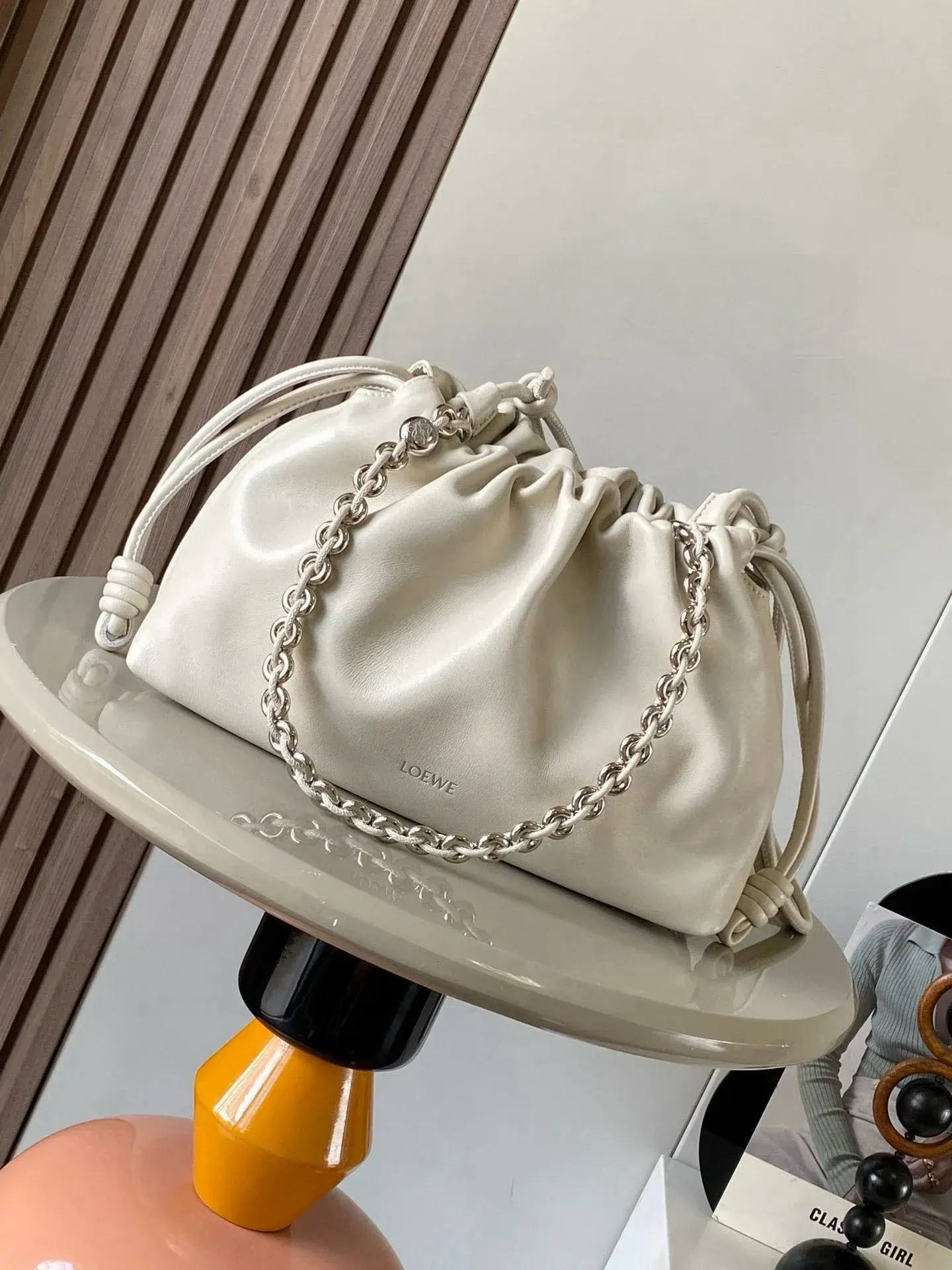 Loewe Lambskin Flamenco Bucket Bag product photo from LabelPicks