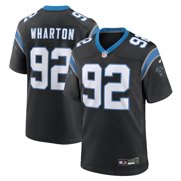 Tershawn Wharton Carolina Panthers Nike Team Game Jersey -  Black