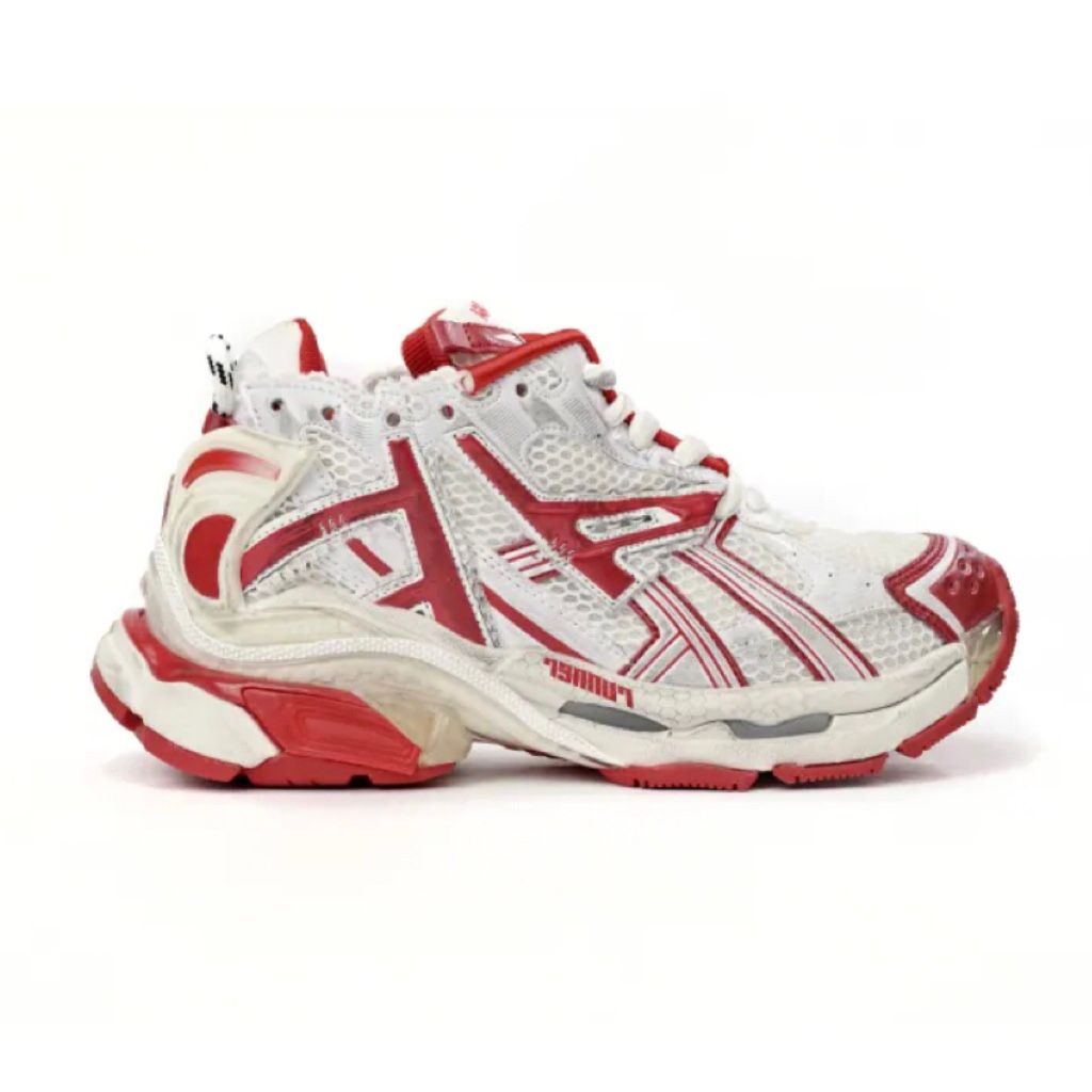 Balenciaga Runner White Red 677402 W3RB2 9060