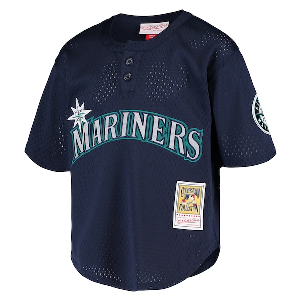 Ken Griffey Jr. Seattle Mariners Youth Cooperstown Collection Mesh Batting Practice Jersey - Navy