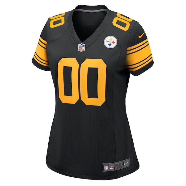 Pittsburgh Steelers Nike Women's Alternate Custom Game Jersey - Black