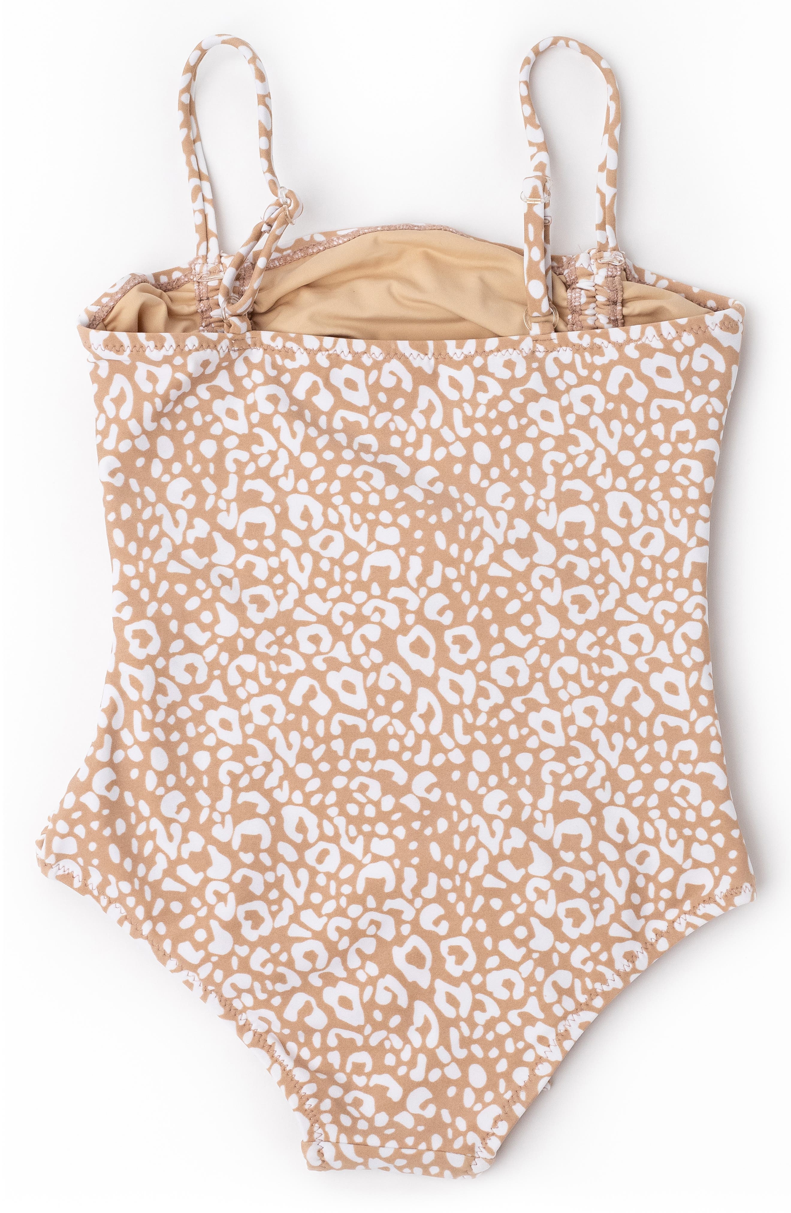 Shade Critters Kids' Ditsy Leopard Ruched One-Piece UPF 50+ Swimsuit