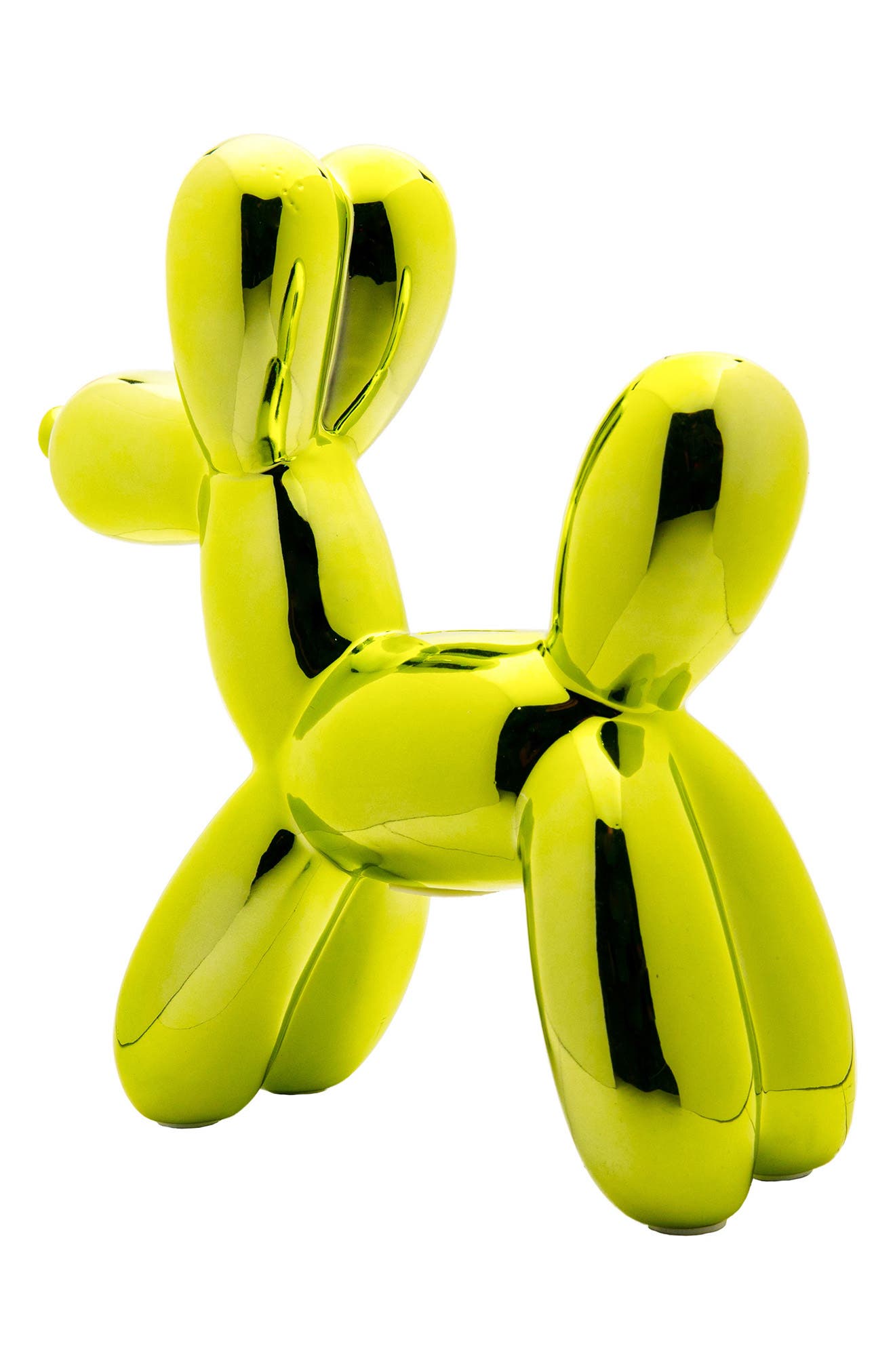 INTERIOR ILLUSIONS Plus Lime Balloon Dog Bank