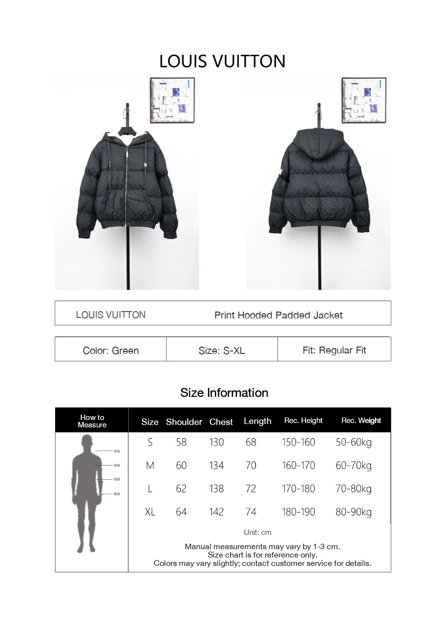 Louis Vuitton Black Ski Print Hooded Padded Jacket product photo from LabelPicks