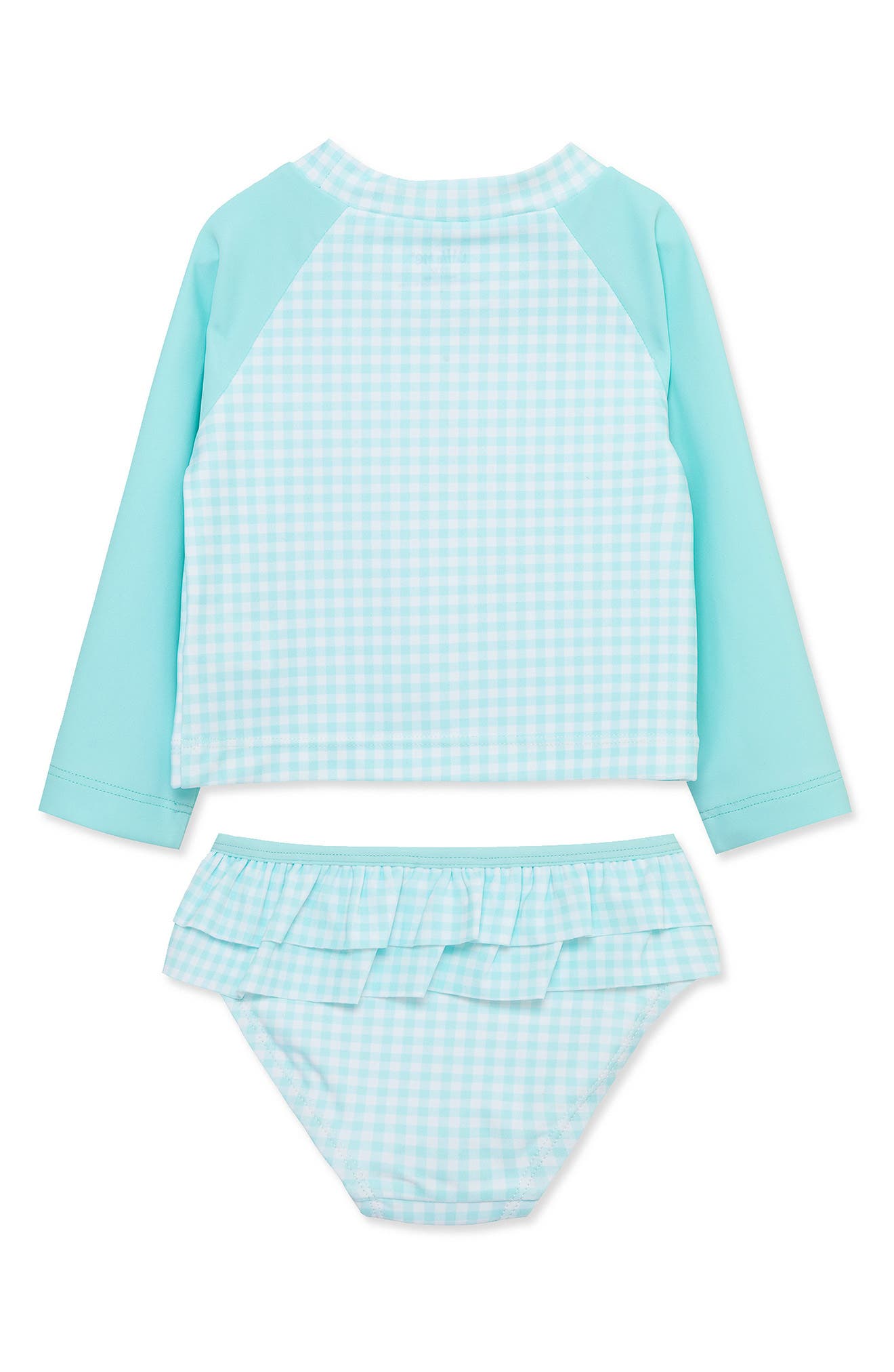 Little Me Daisy Rashguard Top & Bikini Bottoms Set