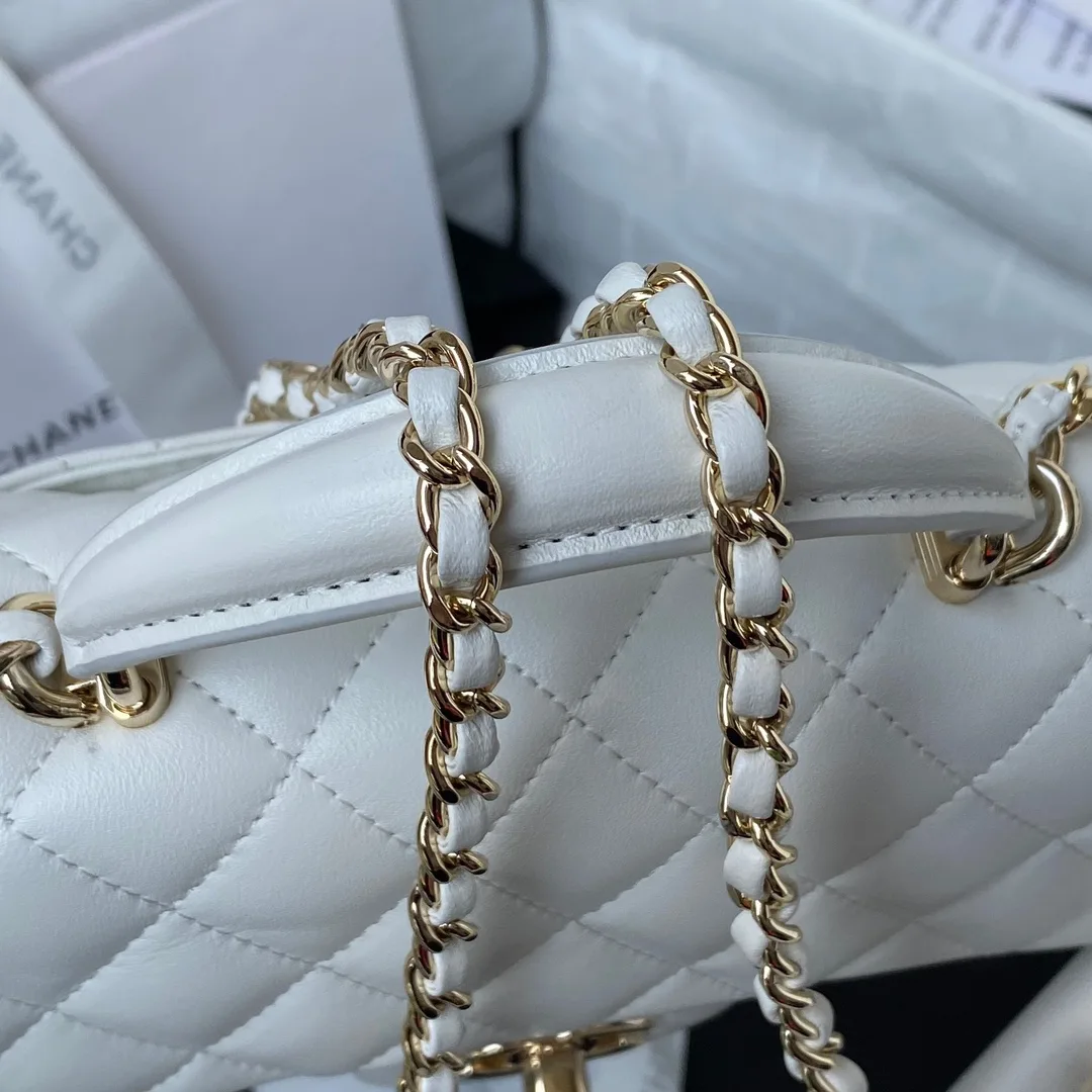 Chanel Quilted Leather Classic Flap Top Handle Bag product photo from LabelPicks