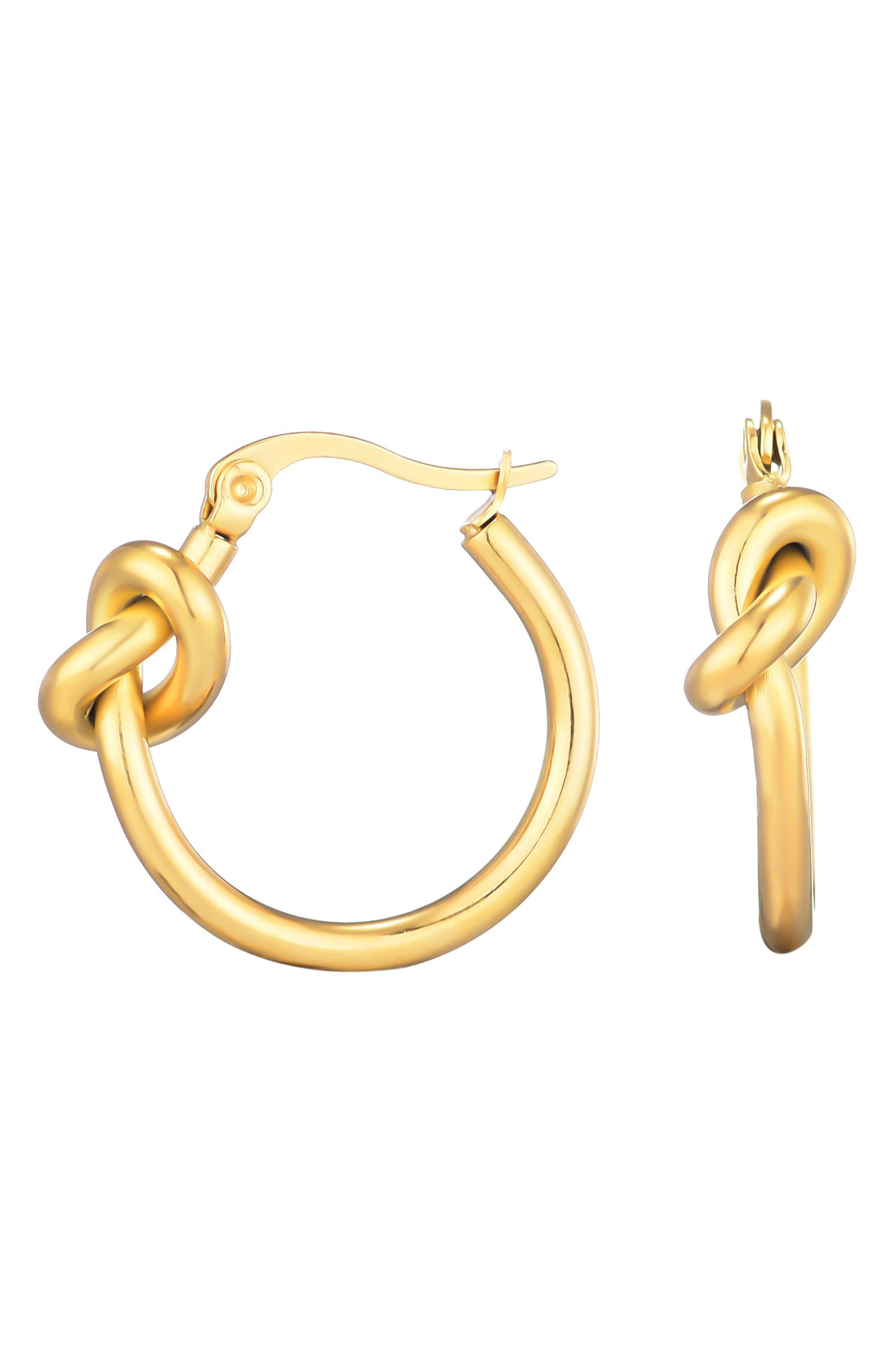 Adornia Knotted Hoop Earrings