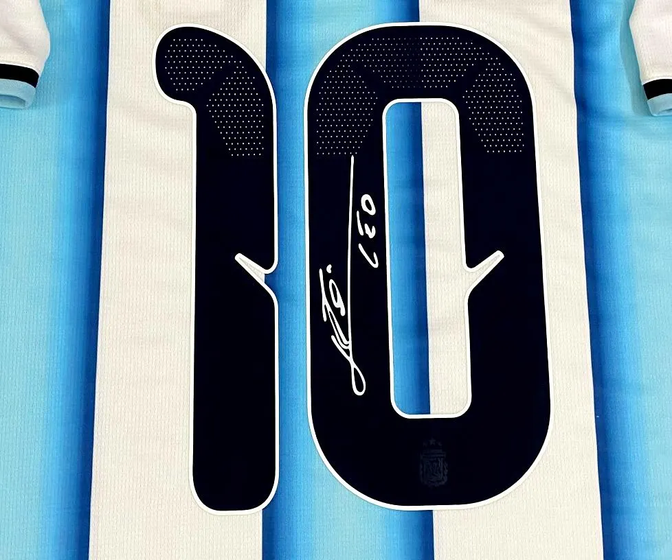 Lionel Messi SIGNED Argentina WORLD Cup Home Jersey/Shirt - COA - 2026