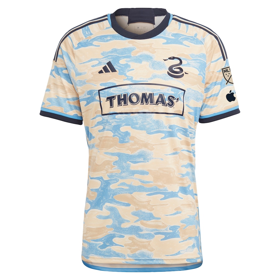 Jakob Glesnes Philadelphia Union adidas 2023 For Philly Authentic Jersey - Tan