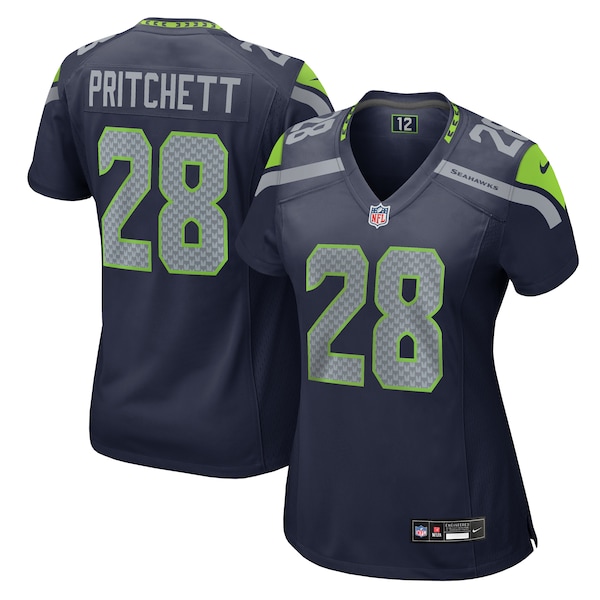 Nehemiah Pritchett Seattle Seahawks Nike Women's  Game Jersey -  College Navy