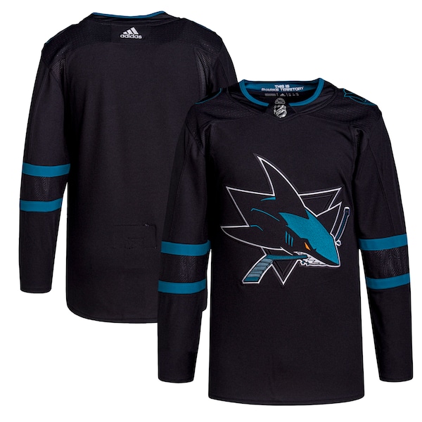 San Jose Sharks adidas Men's Alternate Primegreen Authentic Jersey - Black