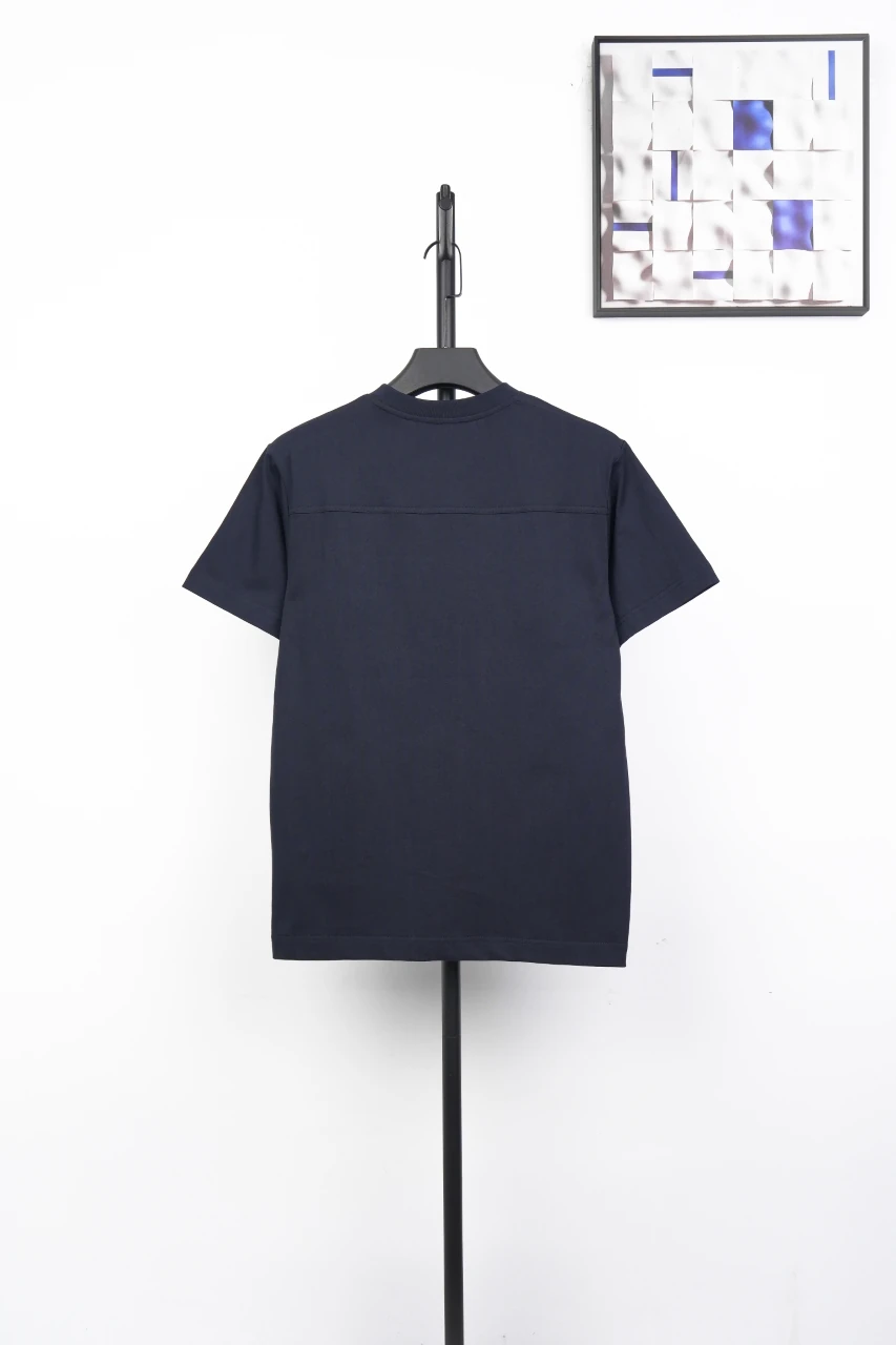 GUCCI Navy Pocket Embroidered Crewneck T-Shirt product photo from LabelPicks