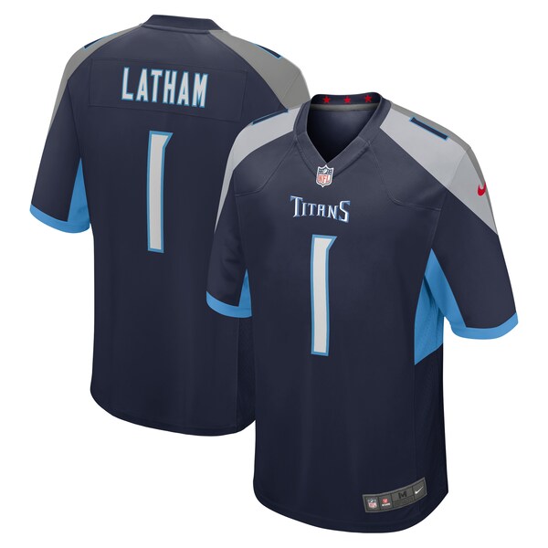 JC Latham Tennessee Titans Nike 2024 NFL Draft First Round Pick Player Game Jersey - Navy