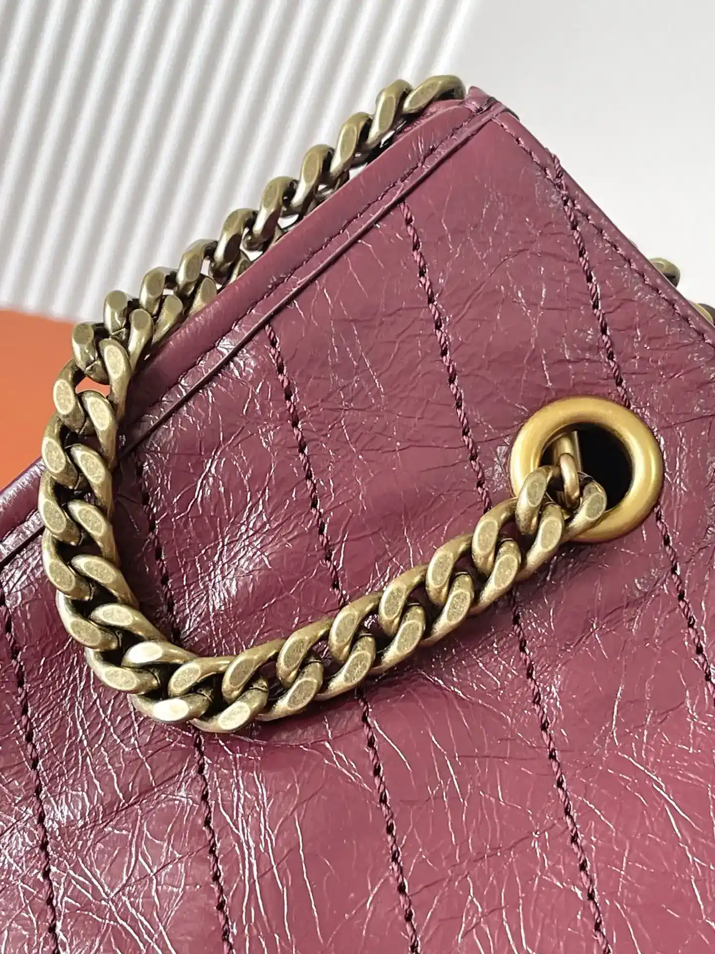 Saint Laurent Niki Burgundy Calfskin Tote Bag product photo from LabelPicks