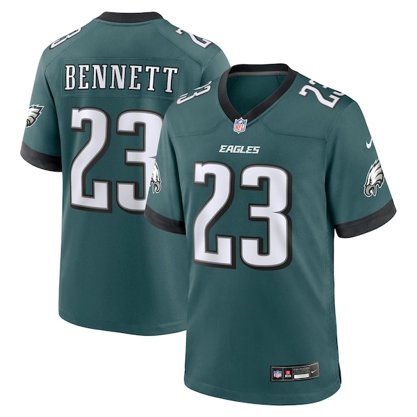 Jakorian Bennett Philadelphia Eagles Nike Team Game Jersey - Midnight Green