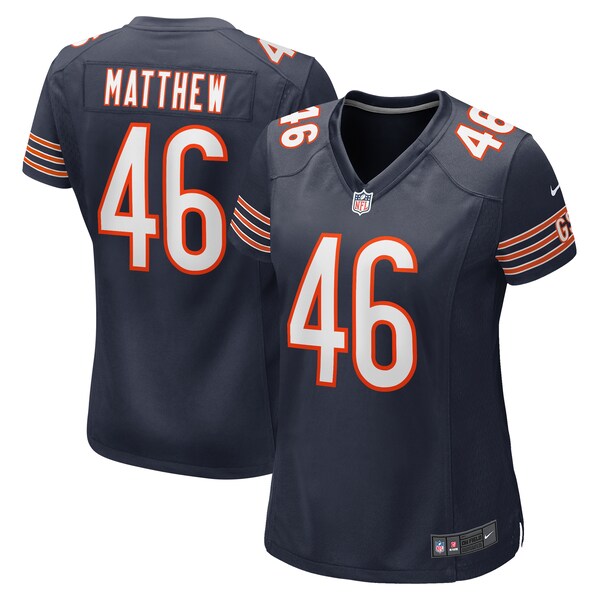 Christian Matthew Chicago Bears Nike Women's  Game Jersey -  Navy