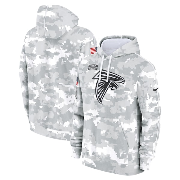 Atlanta Falcons Nike 2024 Salute to Service Club Fleece Pullover Hoodie - Arctic Camo