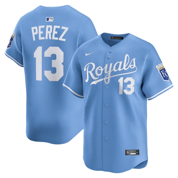 Salvador Perez Kansas City Royals Nike Alternate Limited Player Jersey - Light Blue