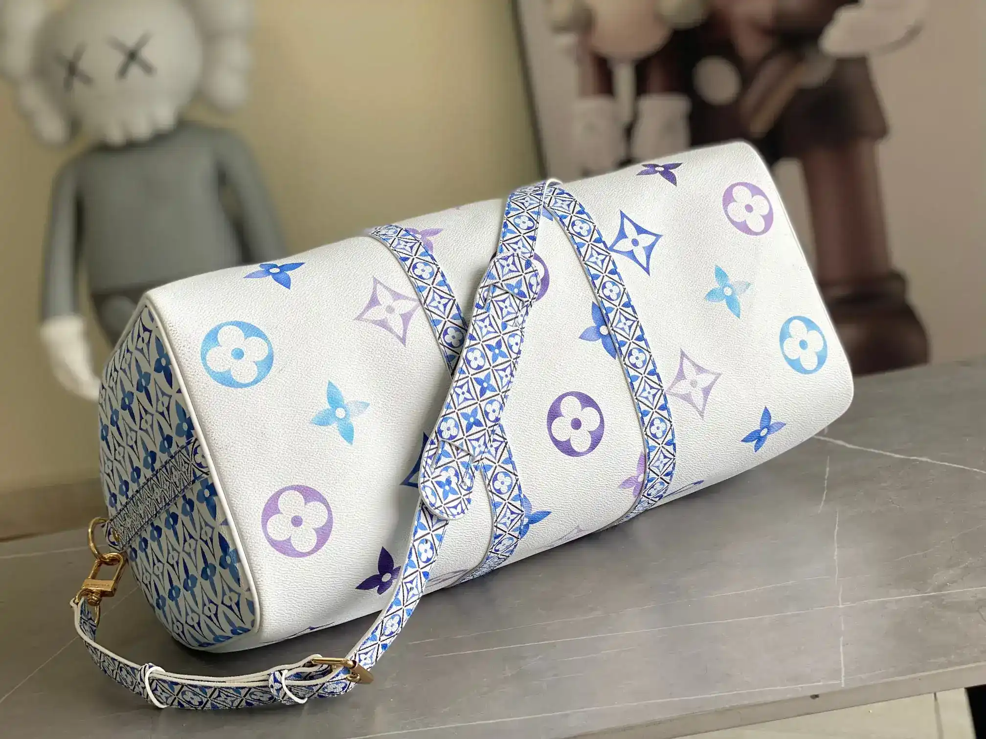 Louis Vuitton Blue Keepall Tote Bag product photo from LabelPicks