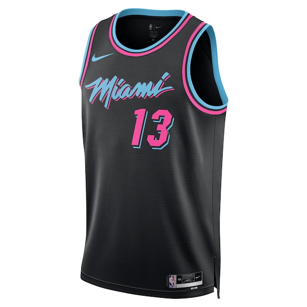 Bam Adebayo Miami Heat Nike Unisex 2025/26 Swingman Jersey - Black - City Edition