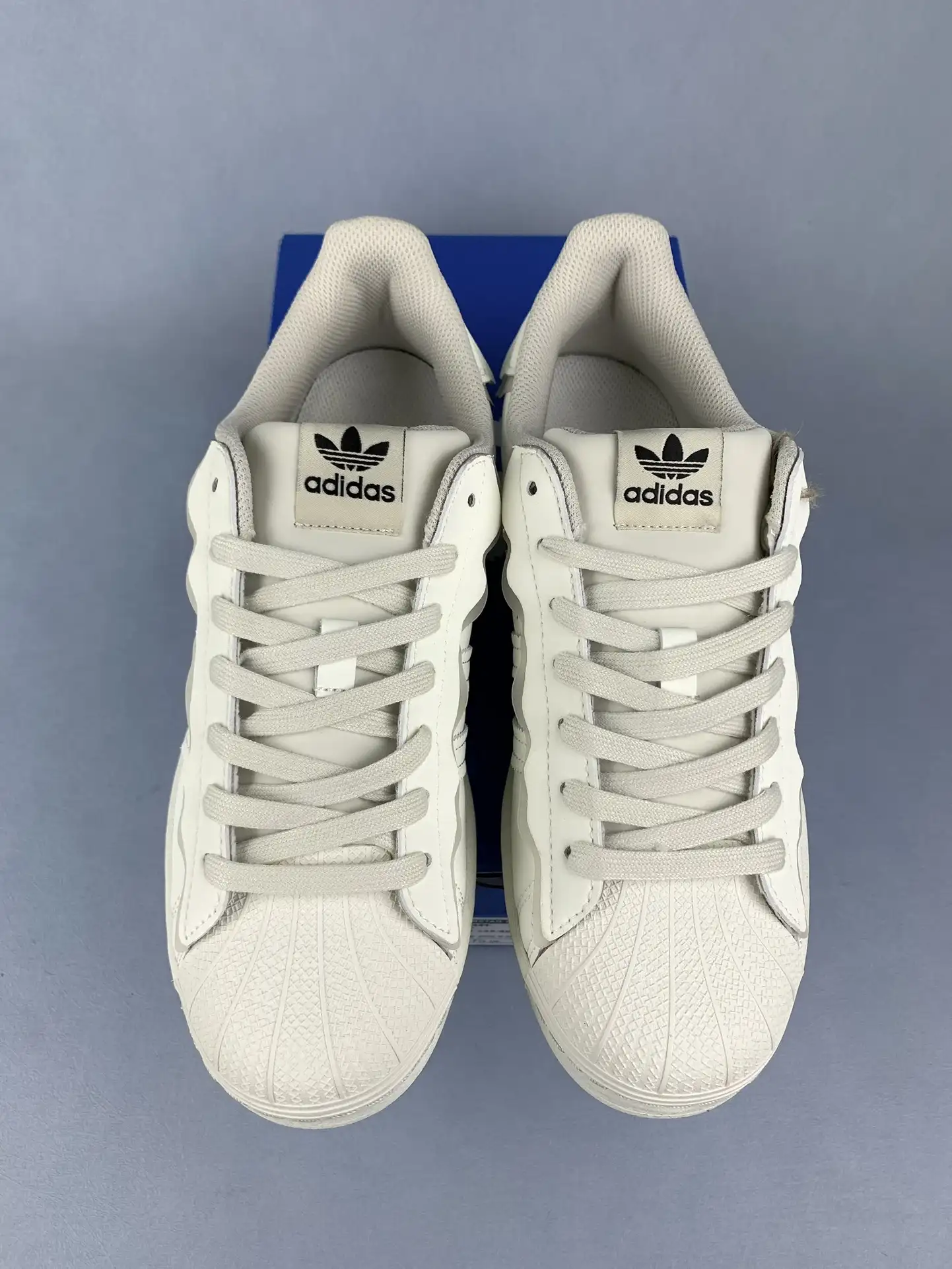 adidas Superstar Cloud White Metallic Gold Shoes product photo from LabelPicks