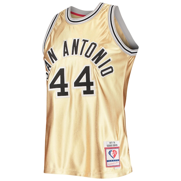 George Gervin San Antonio Spurs 75th Anniversary 1977/78 Hardwood Classics Swingman Jersey - Gold