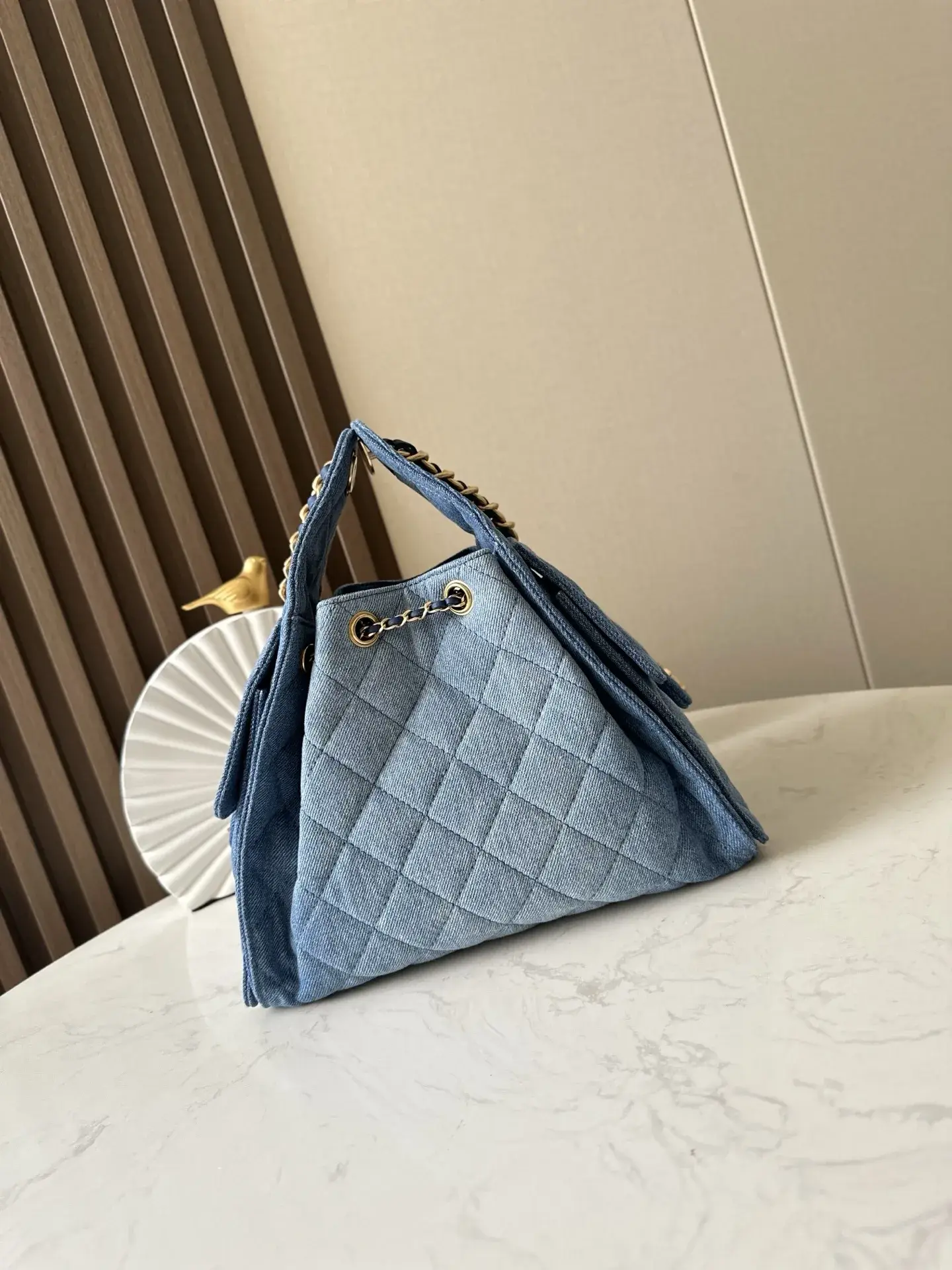 Chanel Blue Quilted Leather Hobo Bag product photo from LabelPicks