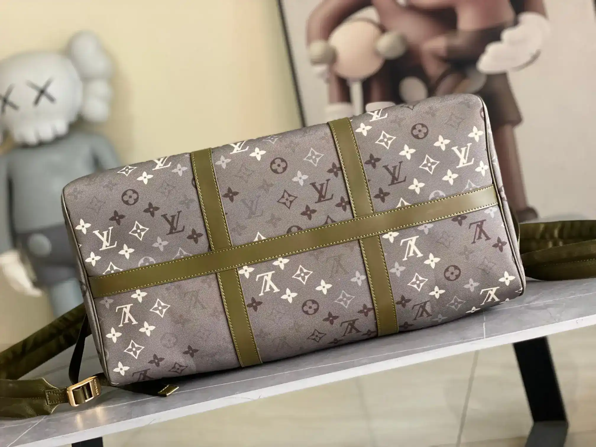 Louis Vuitton Black Keepall Calfskin Tote Bag product photo from LabelPicks
