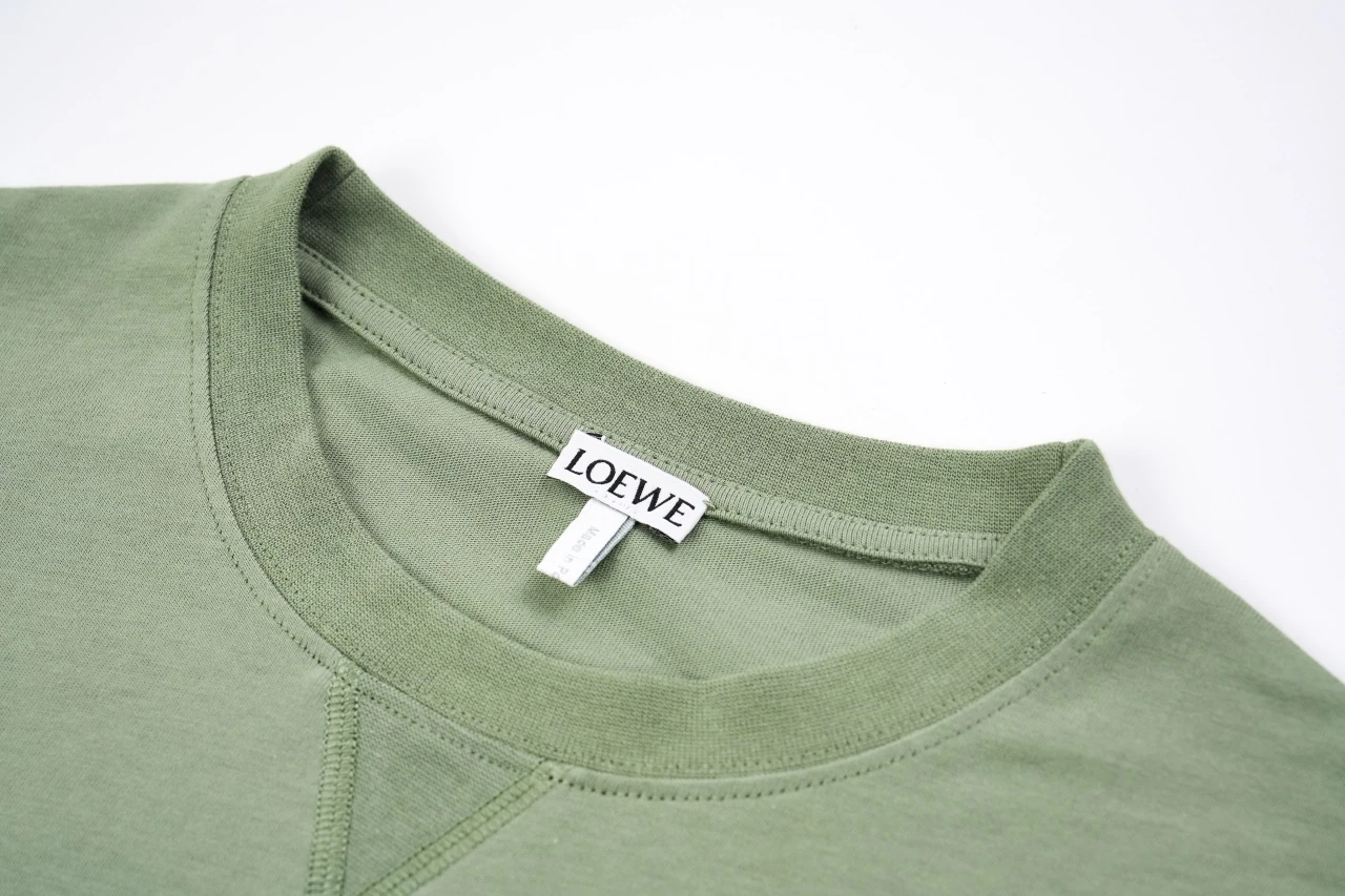 LOEWE Sage Green Tonal Anagram Embroidered T-Shirt product photo from LabelPicks