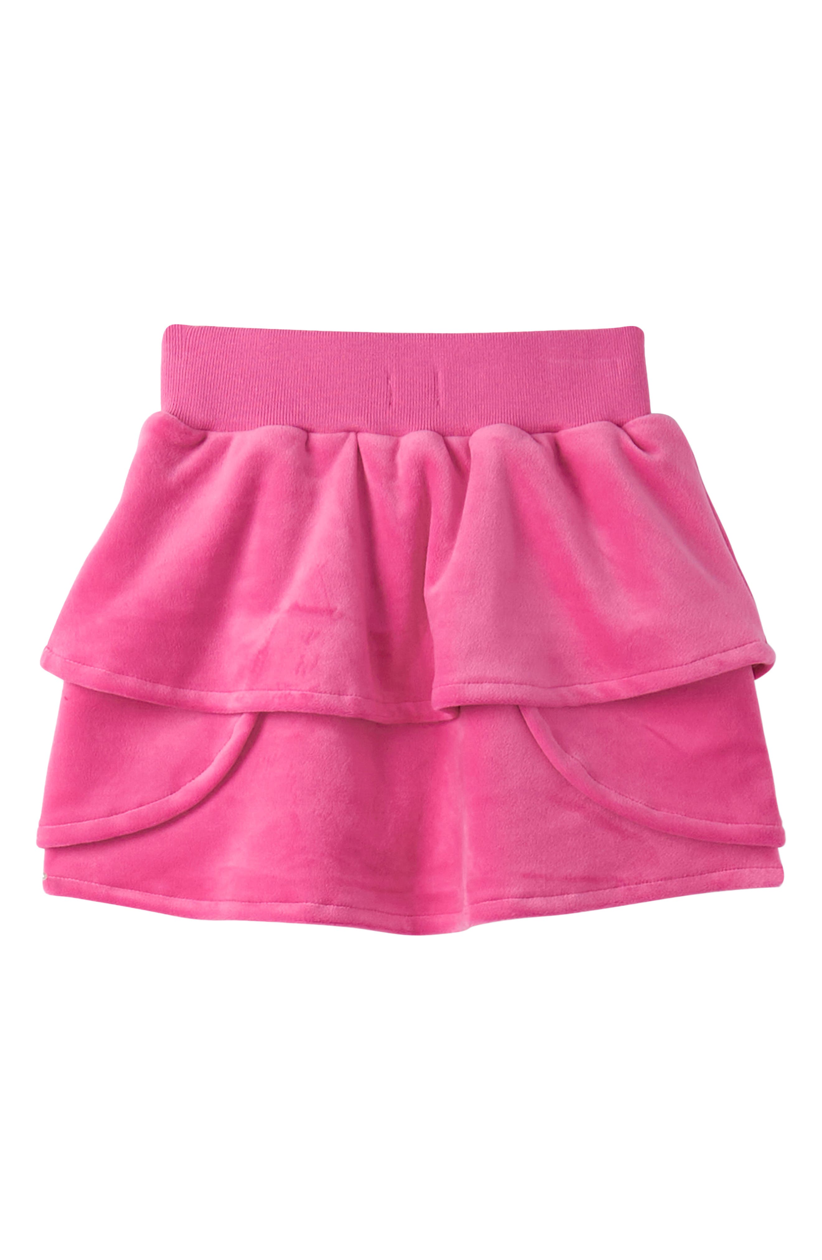 Hatley Kids' Raspberry Rose Velour Skirt