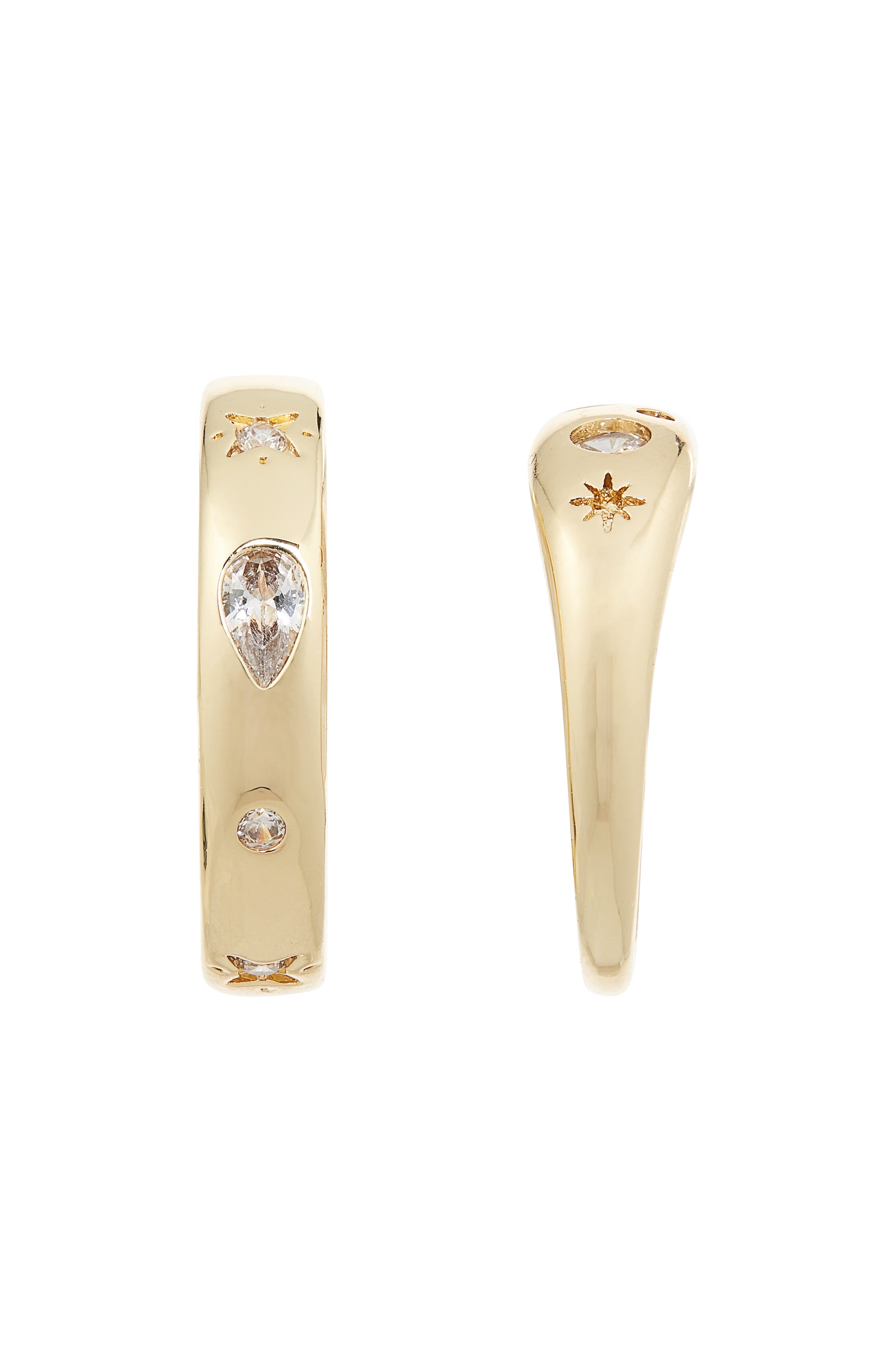NORDSTROM RACK Cubic Zirconia Inlay Ring Set