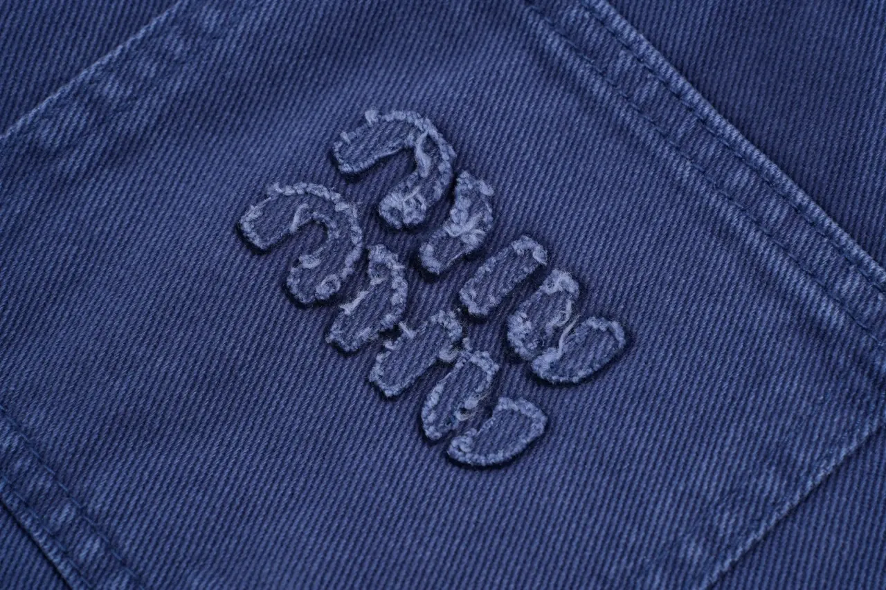 Miu Miu Blue Washed Cargo Pants product photo from LabelPicks