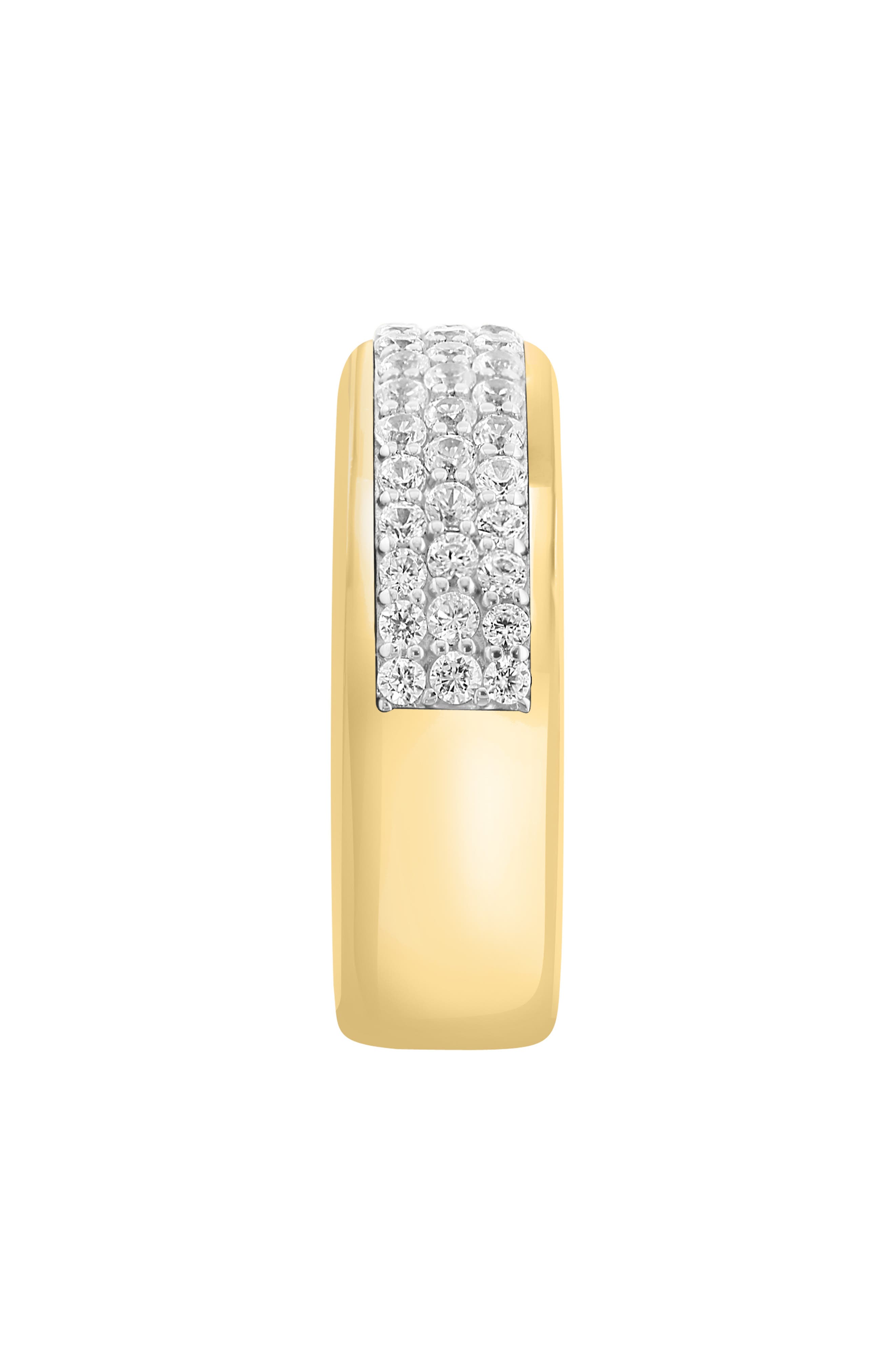 EFFY Men's Sterling Silver Pavé Zircon Ring