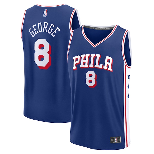 Paul George Philadelphia 76ers  Fast Break Replica Player Jersey - Icon Edition - Royal