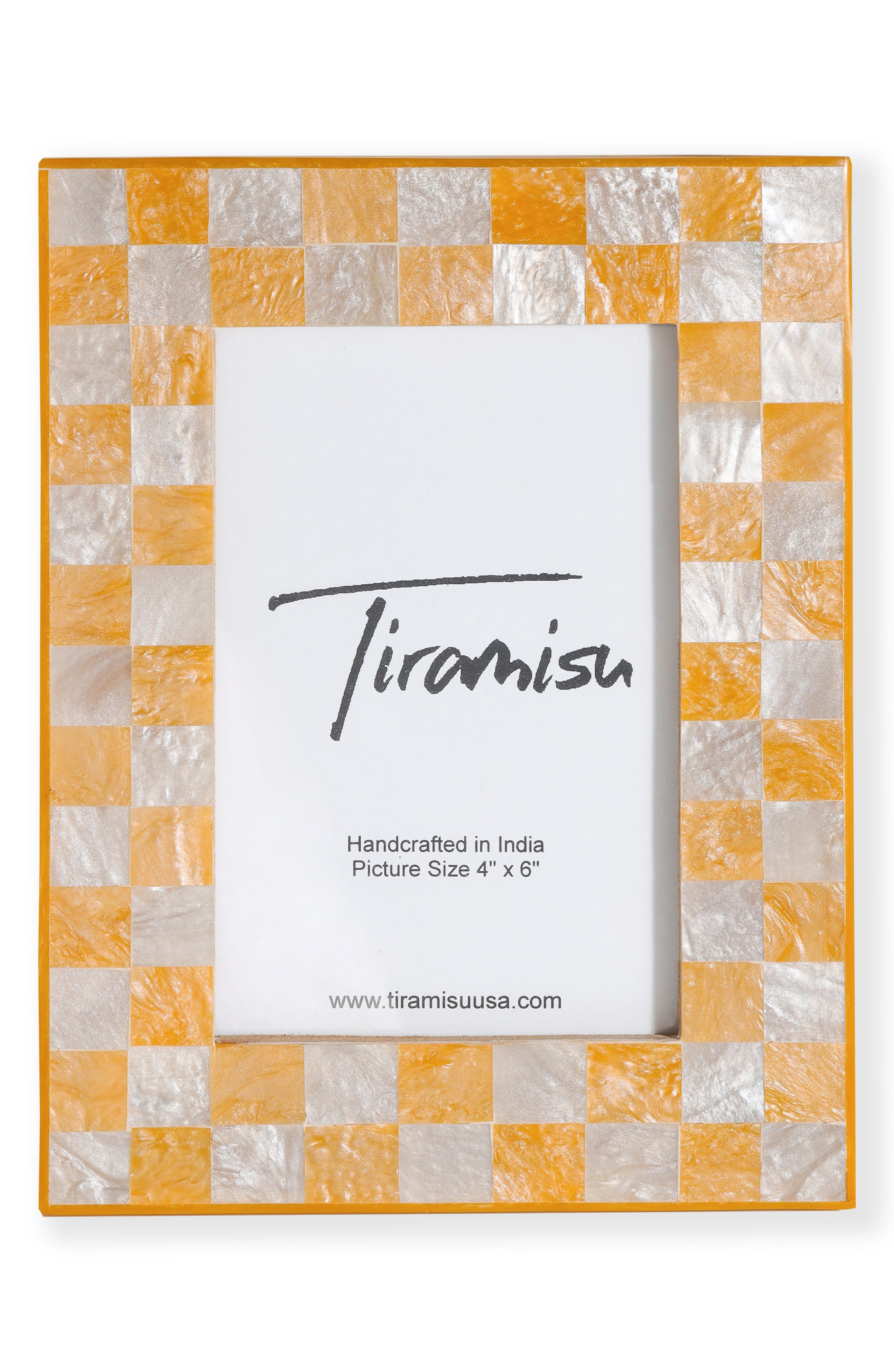 Tiramisu Resin Checkered Picture Frame