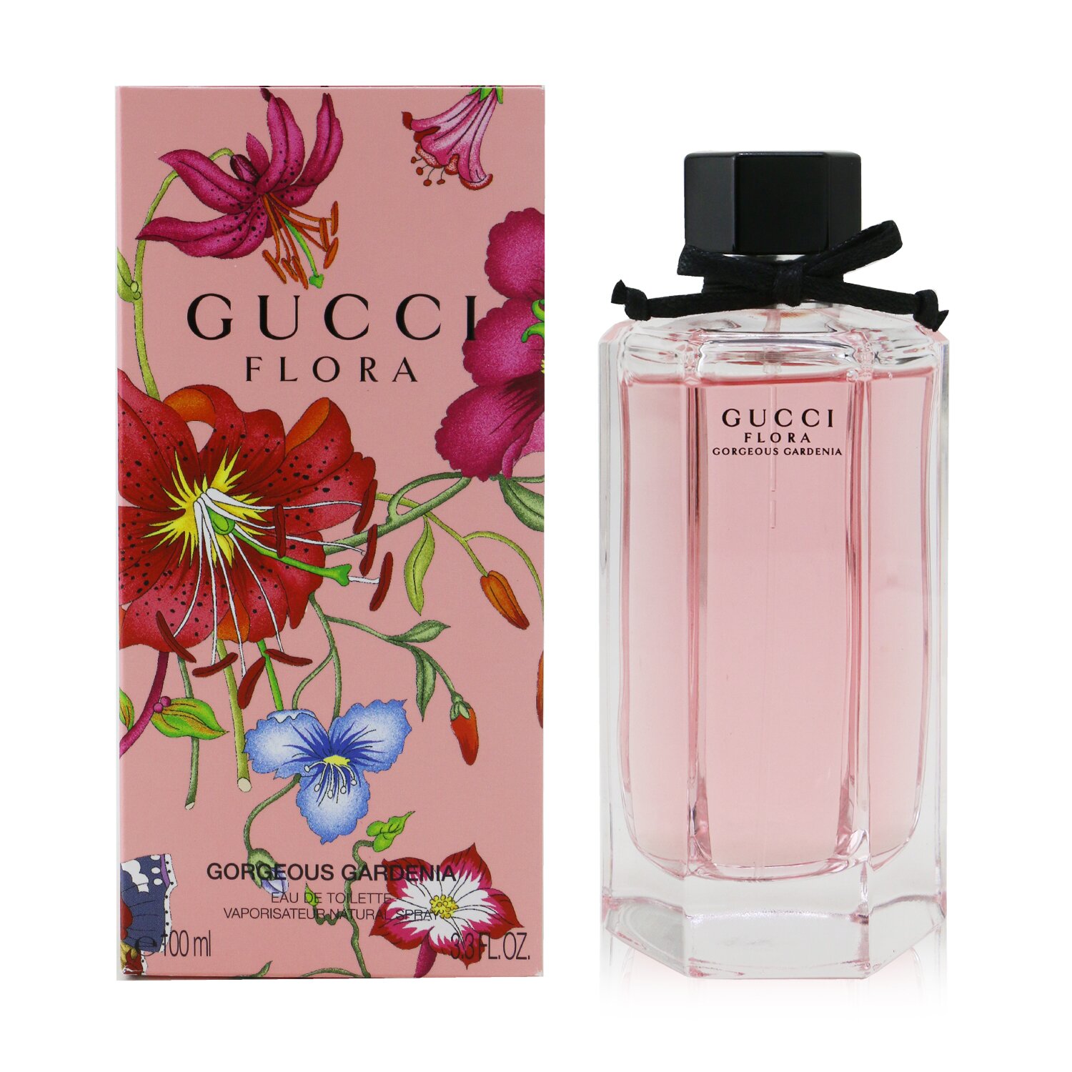 Gucci Flora Gorgeous Gardenia EDT for Women – Gardenia, Frangipani & Brown Sugar, 3.3 Fl Oz